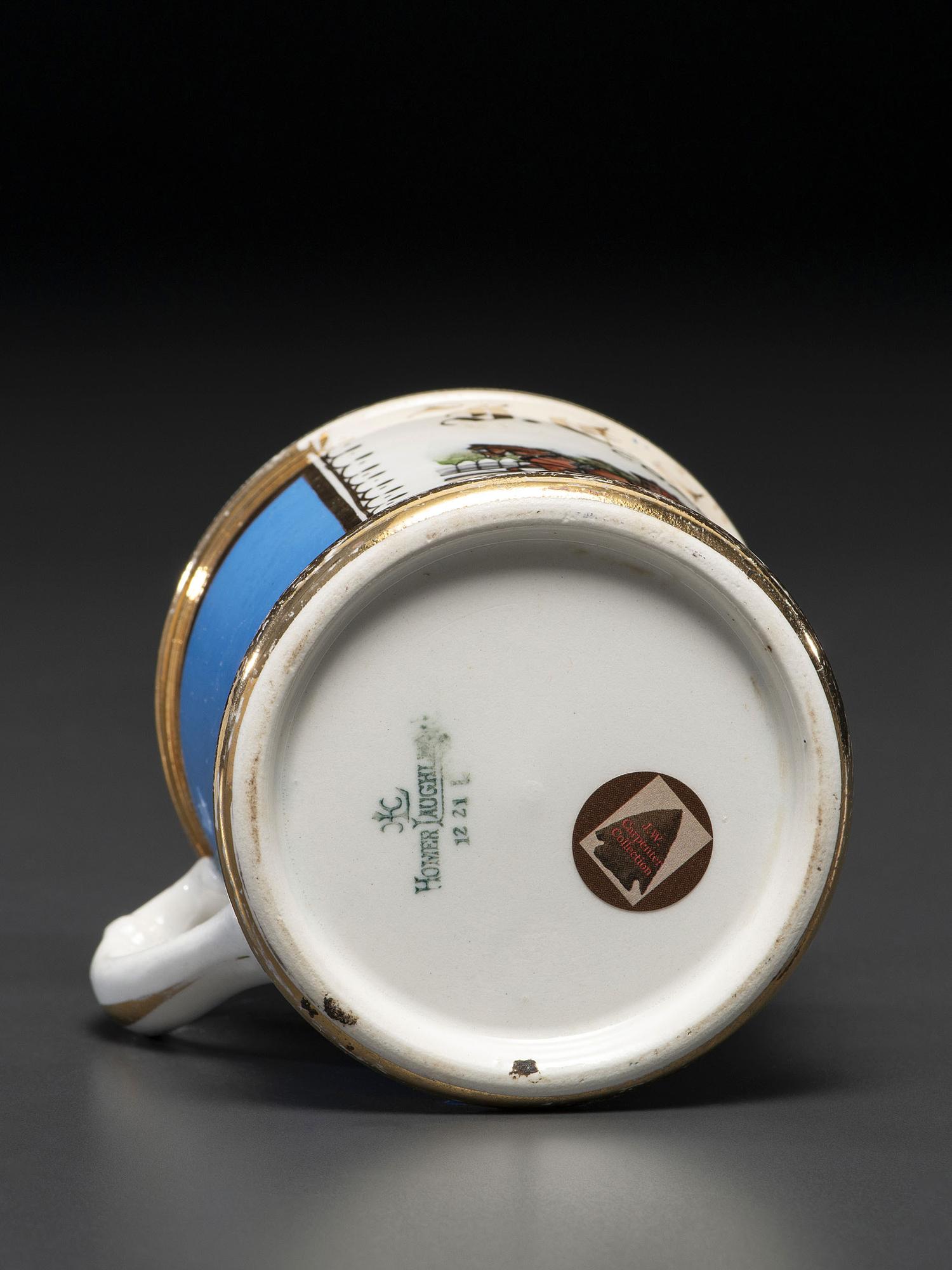 A Coal Dealer's Porcelain Occupational Shaving Mug