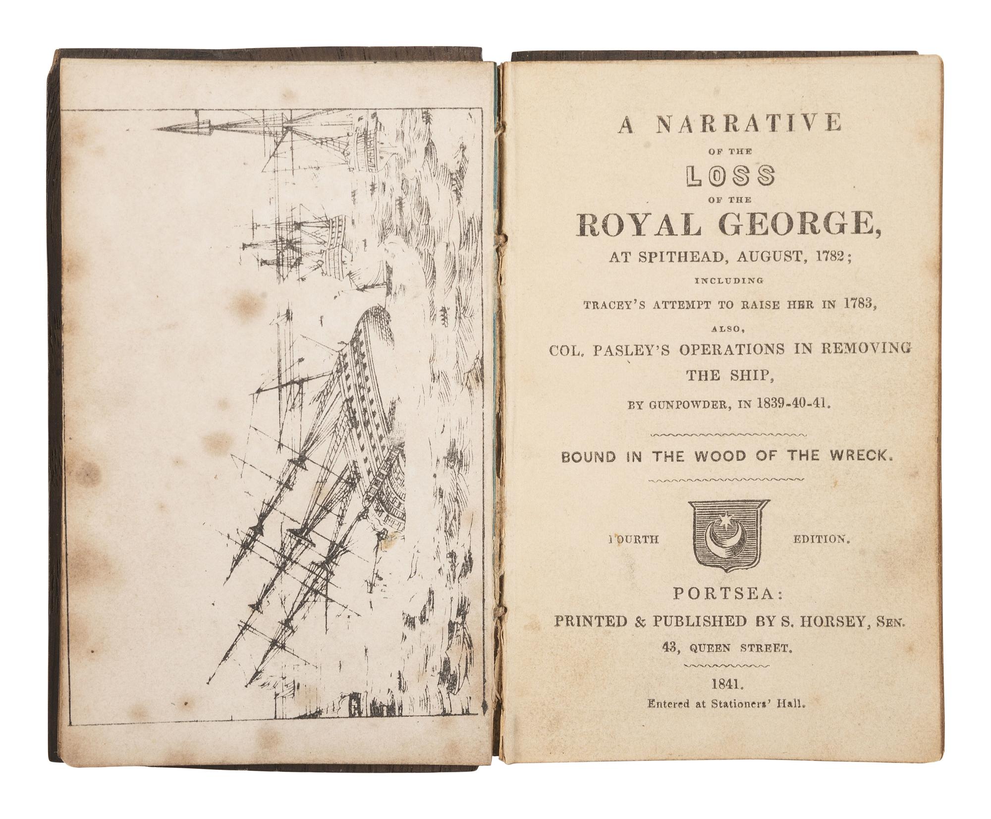 [SHIPWRECKS]. A group of 5 works about famous shipwrecks, comprising: