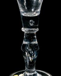 An English Baluster Wine Glass