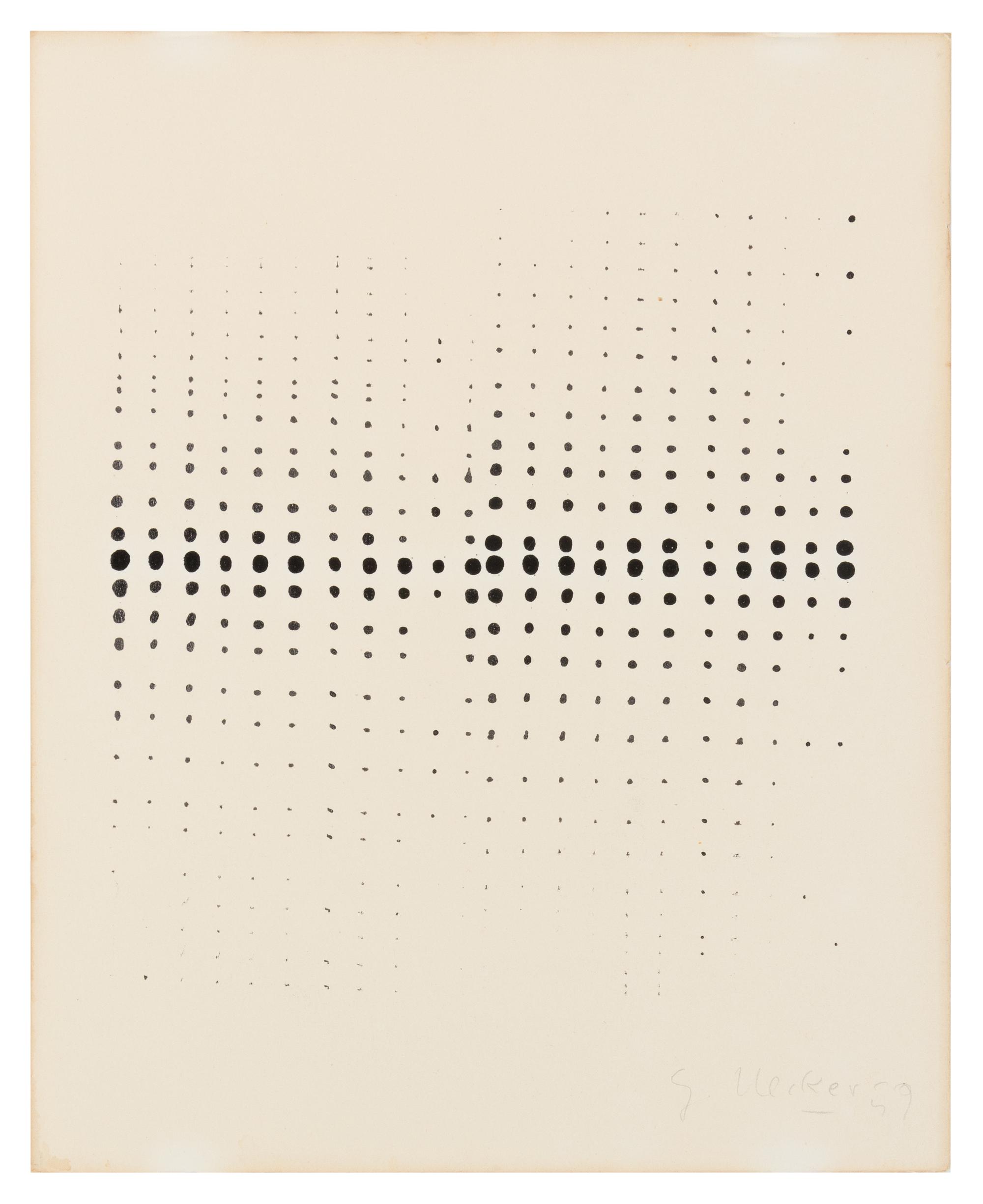 Gunther Uecker, (German, b. 1930), Untitled (Dots), 1959