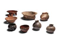 Eighteen Pre-Columbian Vessels and Utensils
