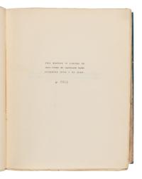 JOYCE, James (1882-1941). Ulysses . London and Paris: John Rodker for The Egoist Press, 1922.