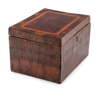 A George II Oysterwood Veneered Box