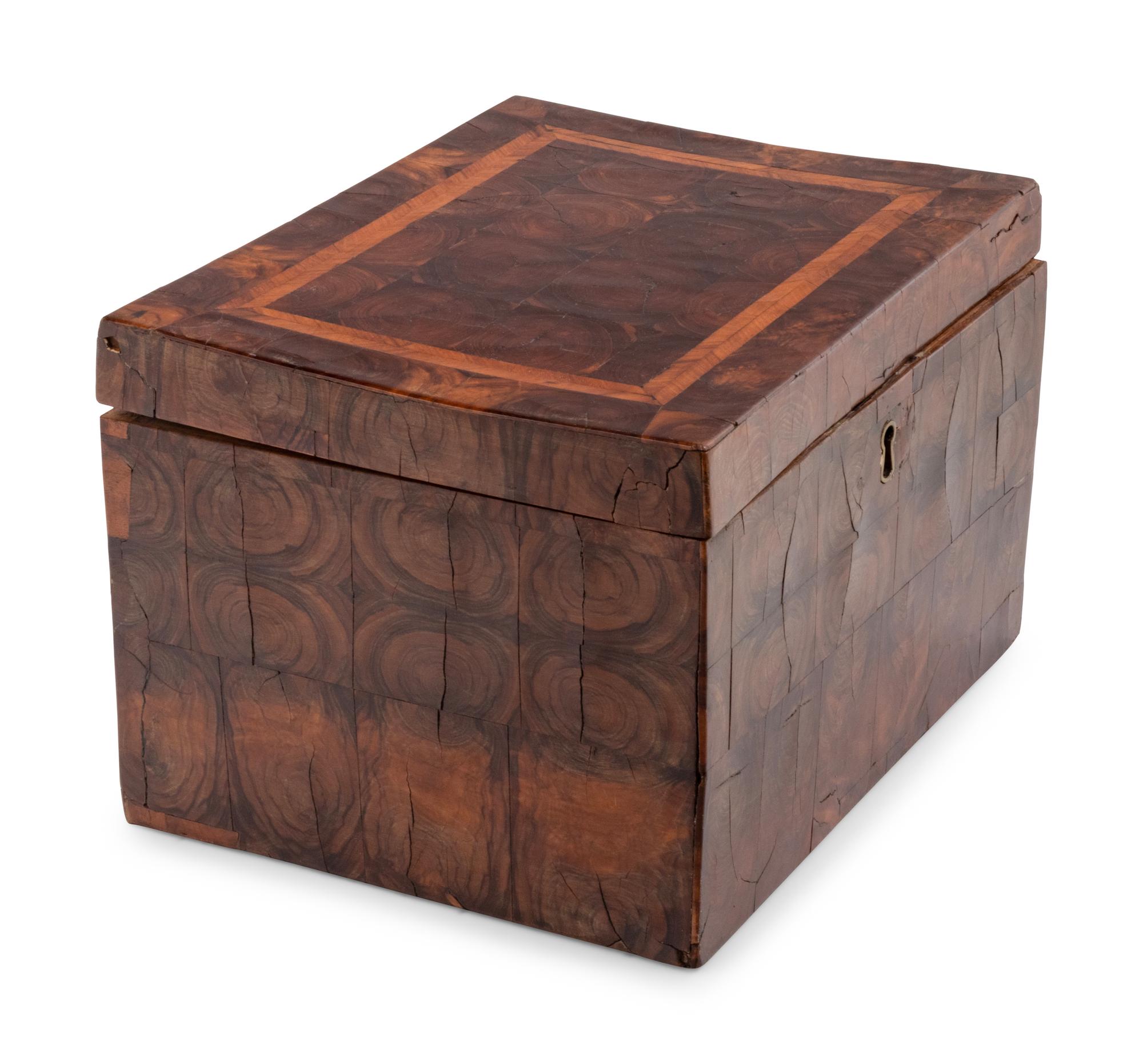 A George II Oysterwood Veneered Box