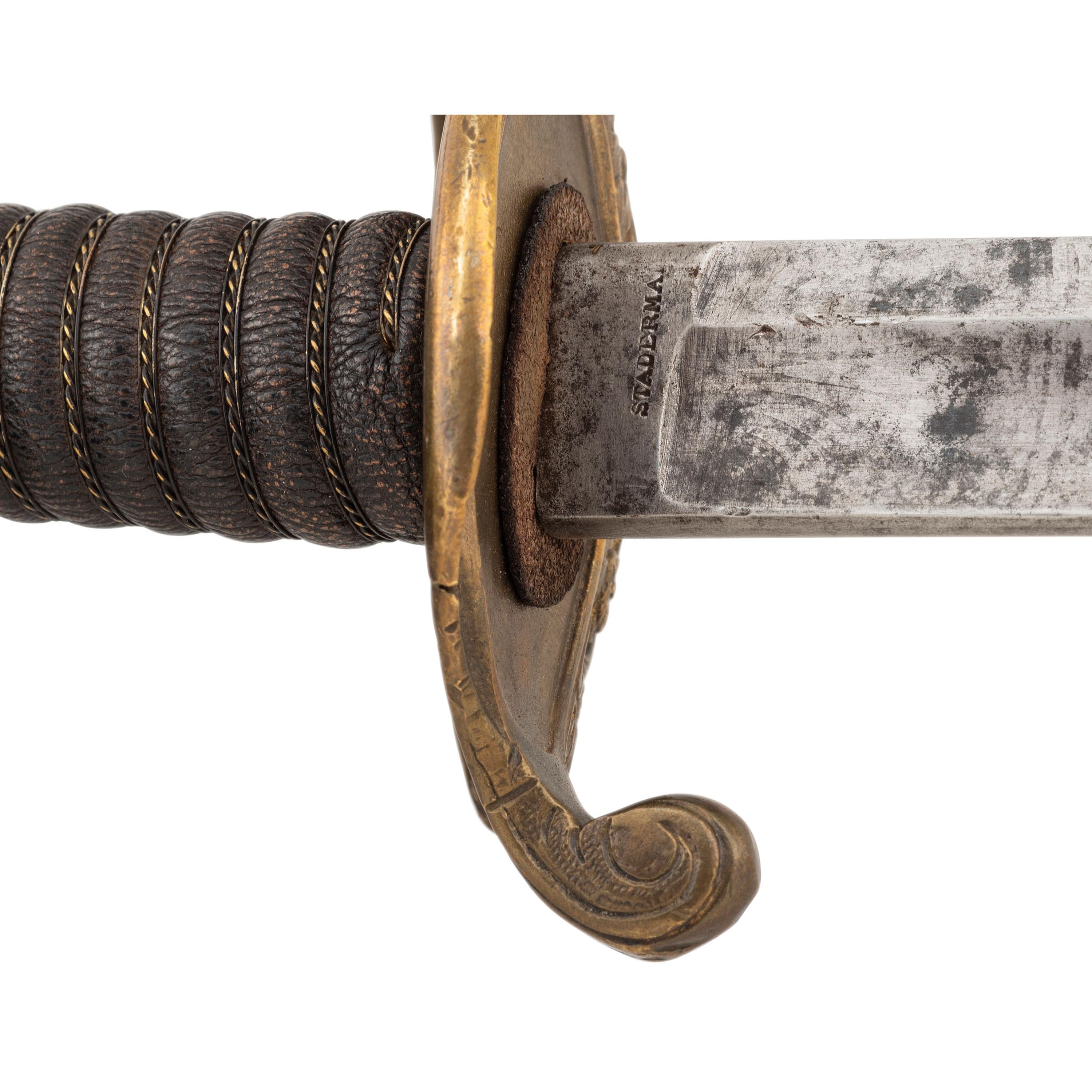 Imported US Model 1850 Staff & Field Officers Sword Retailer Marked by Staderman