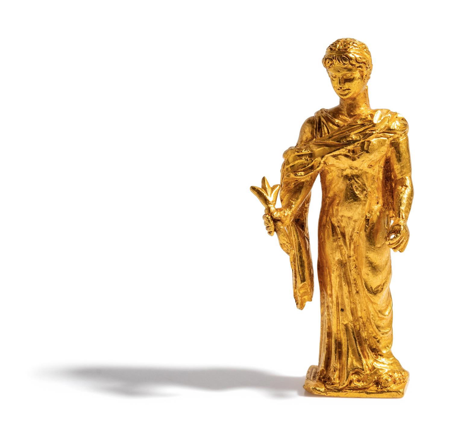 A Neoclassical Gold Figure of the Goddess Flora