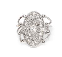 An 18 Karat Gold and Diamond Ring, Moritz Glik,