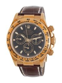 ROLEX, REF. 116518 18K YELLOW GOLD 'DAYTONA' WATCH, BOX & PAPERS