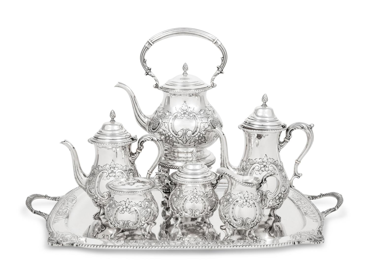 An American Silver Seven-Piece Tea and Coffee Service
