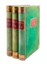 A Set of Three French Ledgers — NAPOLEON ALEXANDRE & CIE, PARIS, 19TH CENTURY