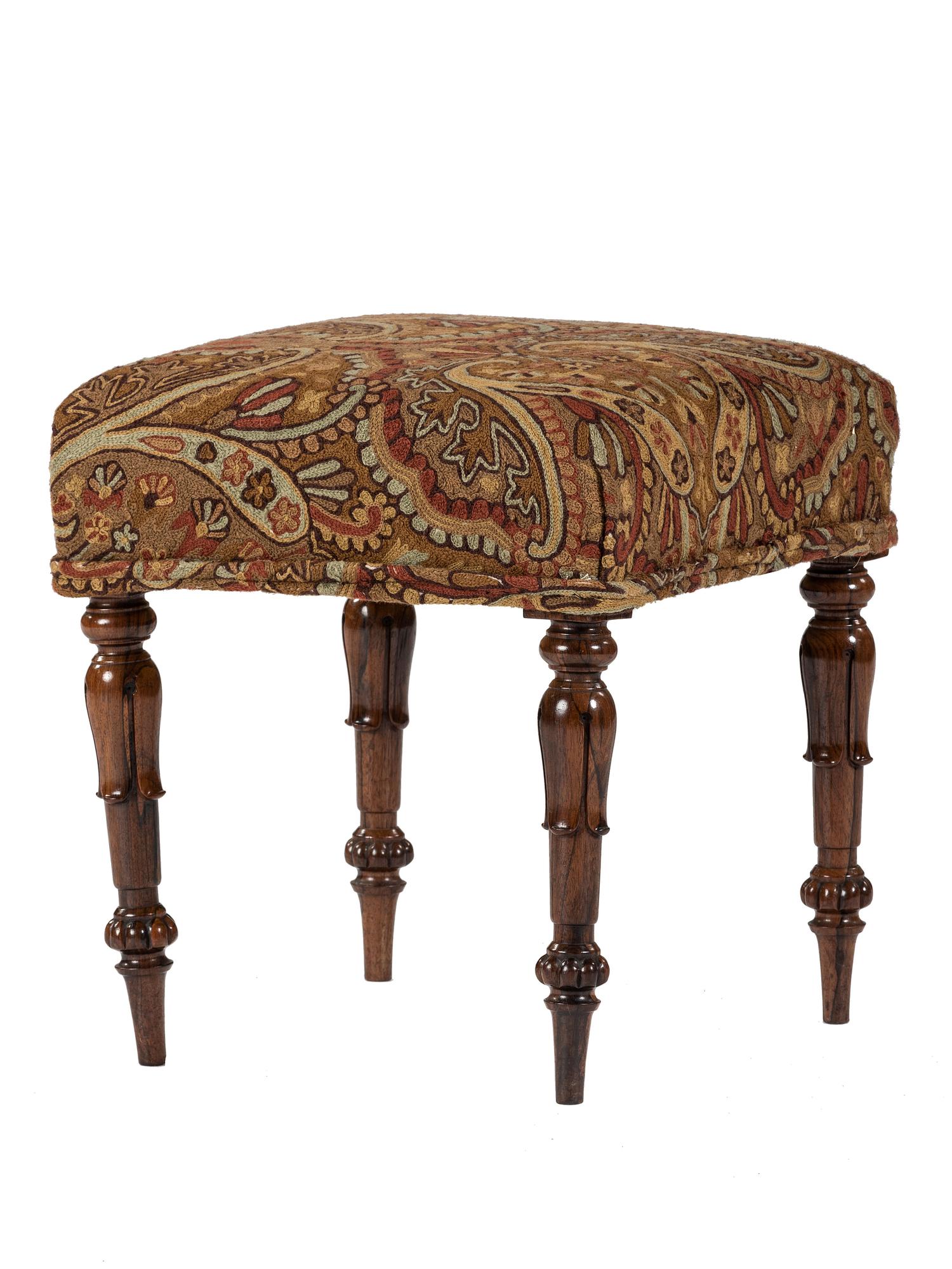 A William IV Rosewood Stool