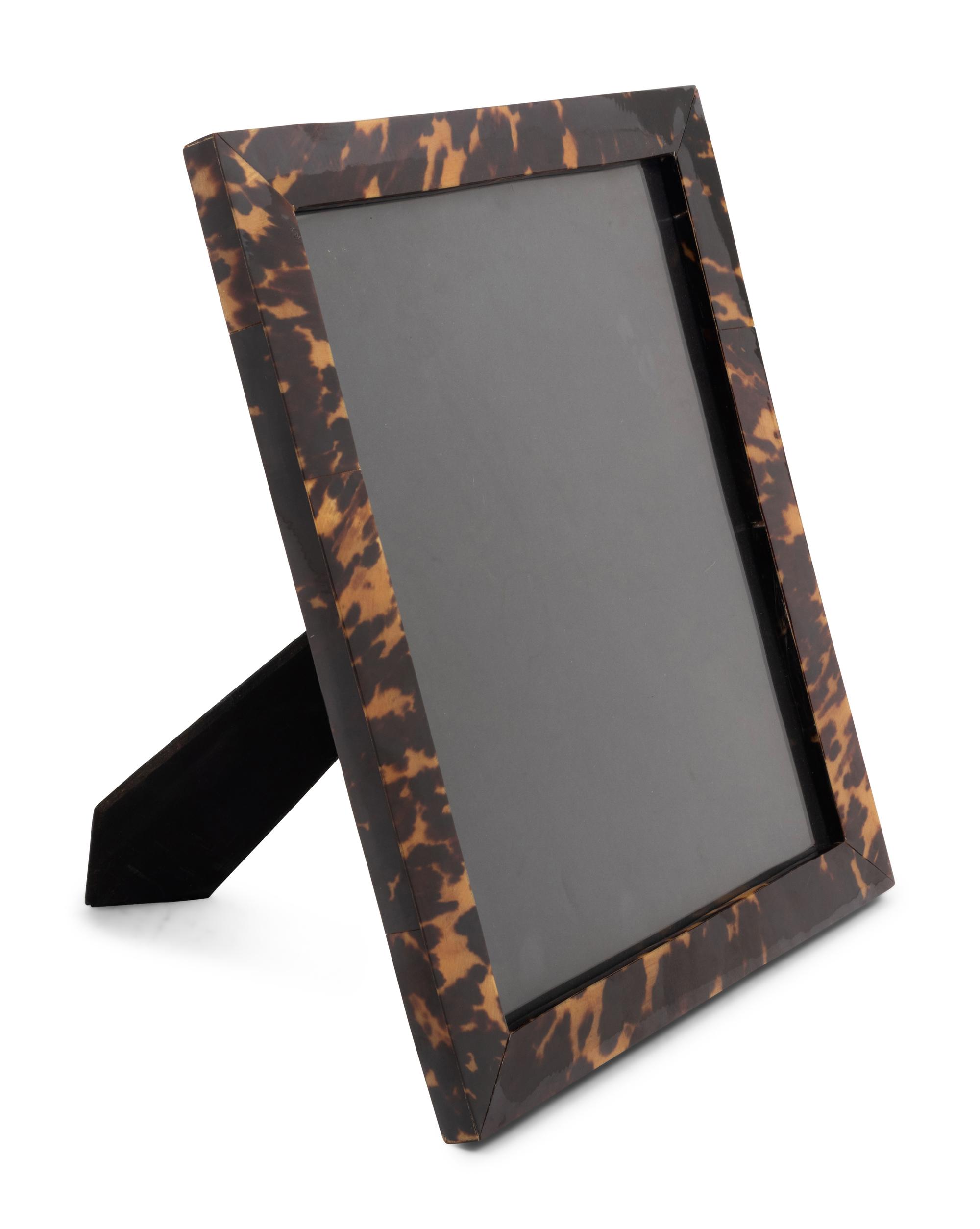 A Faux Tortoiseshell Veneered Frame
