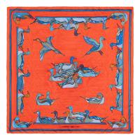 Hermès, Four Silk Scarves 90