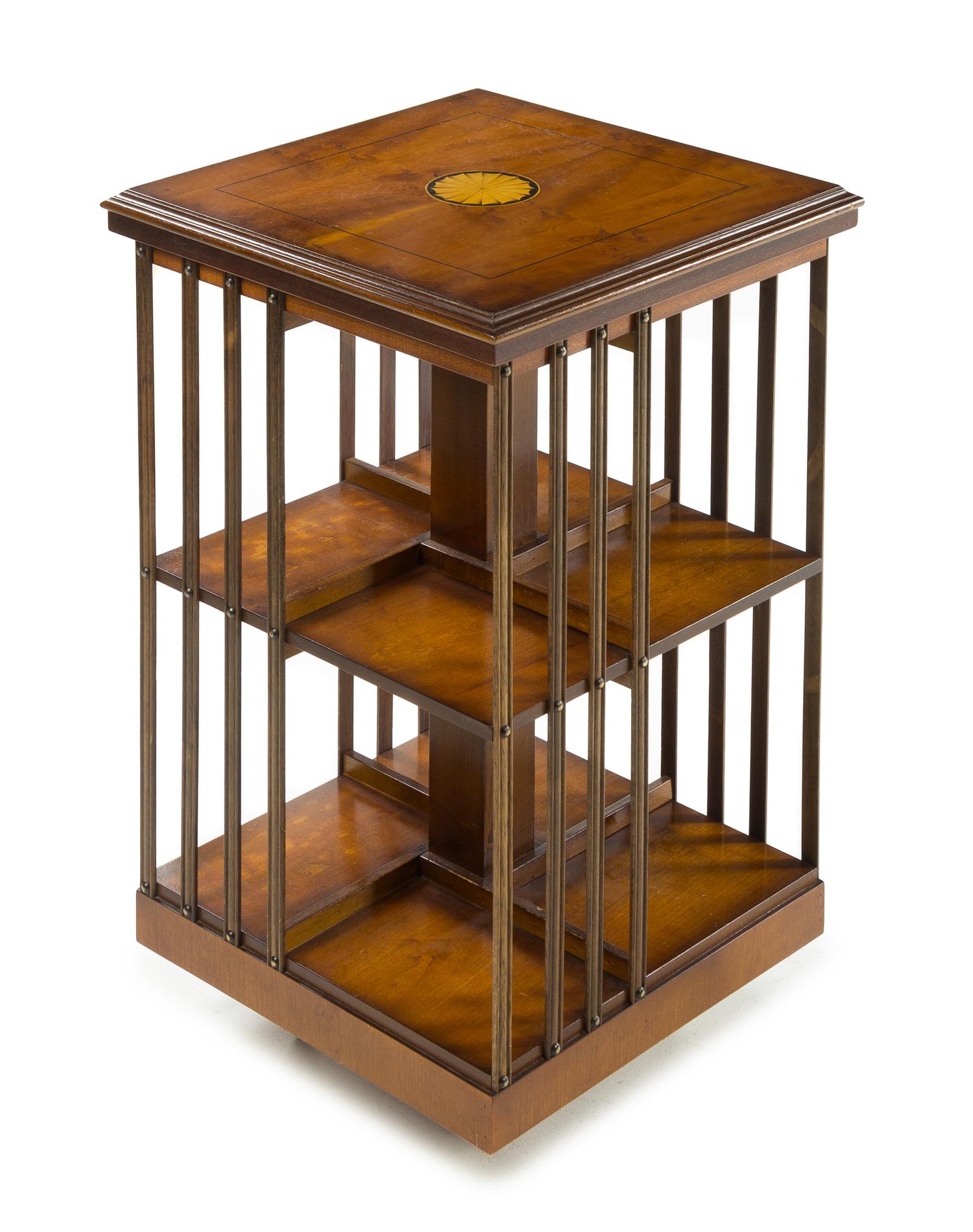 A Georgian Style Mahogany Book Mill Height 31 1/2 x width 19 x depth 19 inches. — EARLY 20TH CENTURY