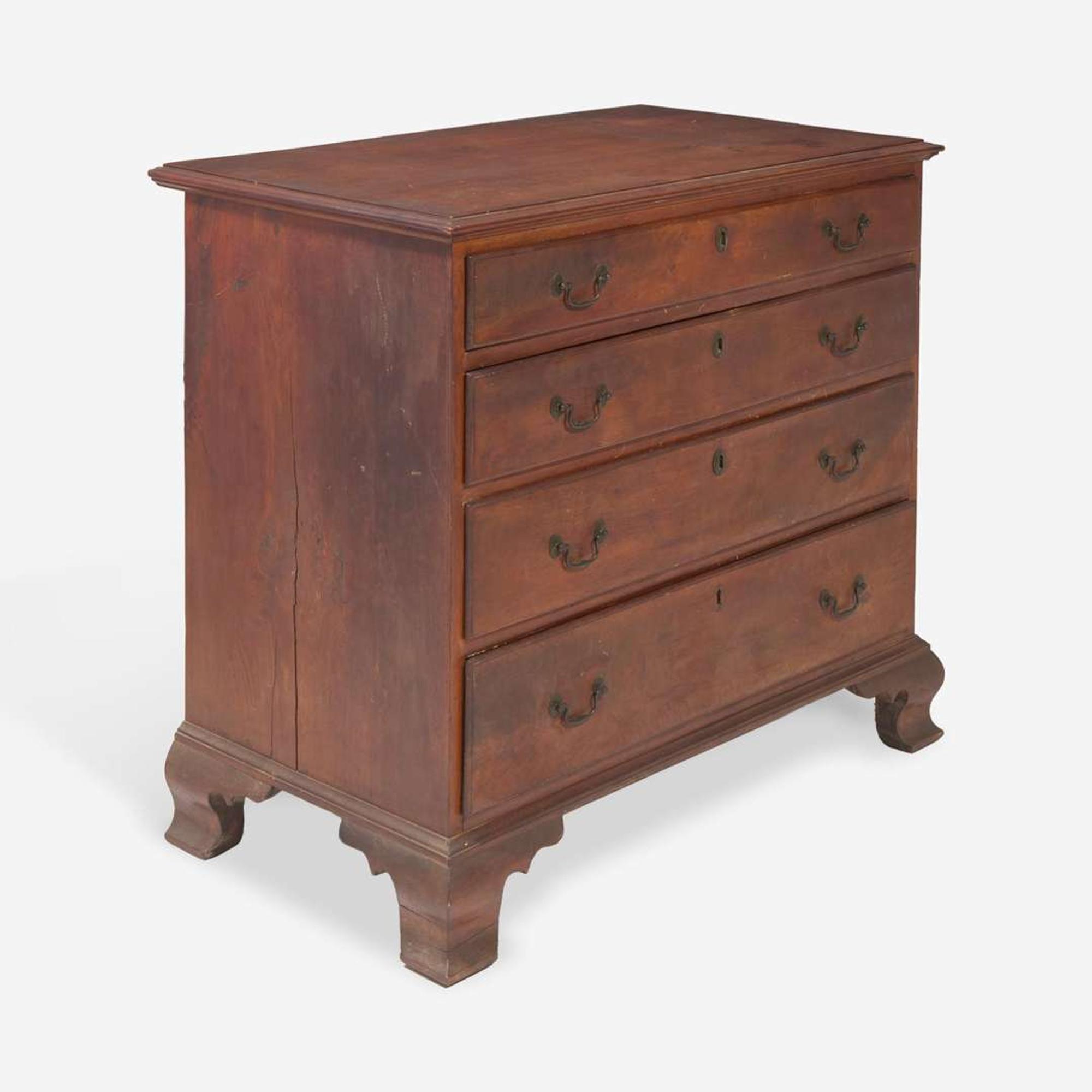 A Chippendale carved walnut chest of drawers Philadelphia, PA, circa 1780