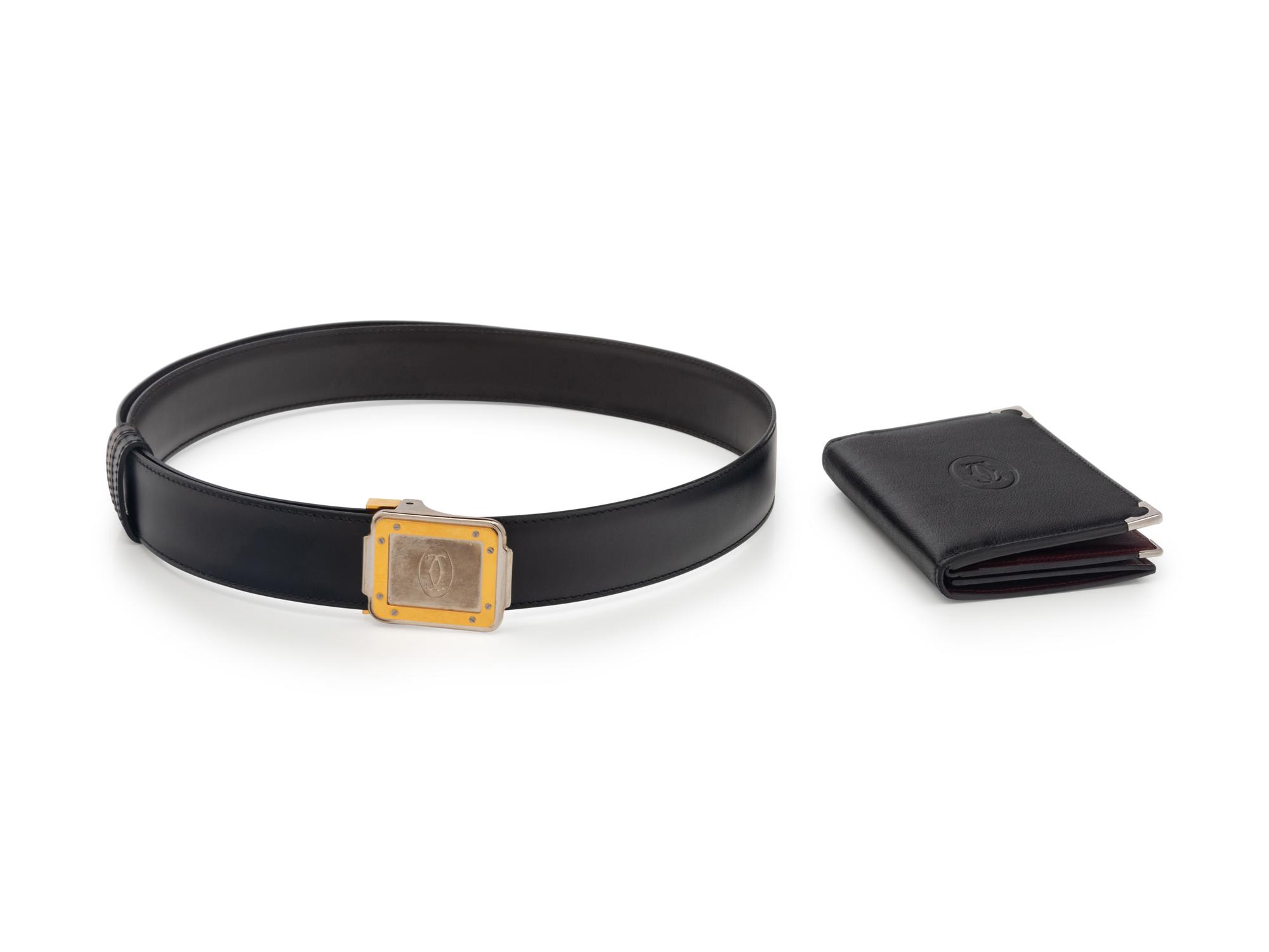 CARTIER, WALLET AND BELT