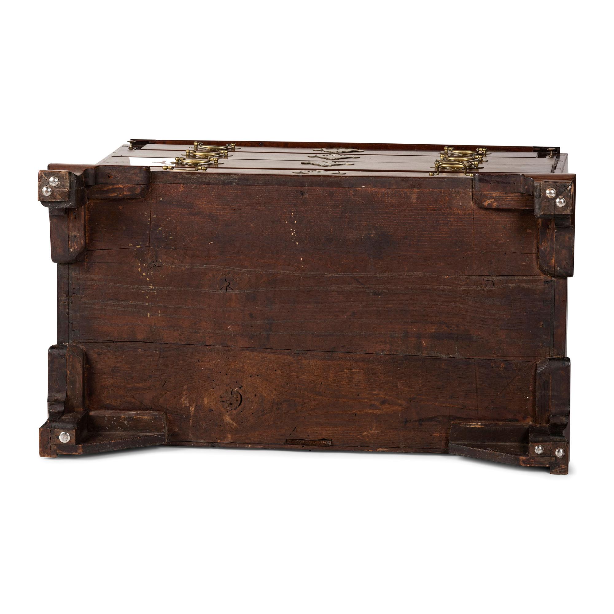 A Chippendale Plum-Pudding Mahogany Slant Front Desk