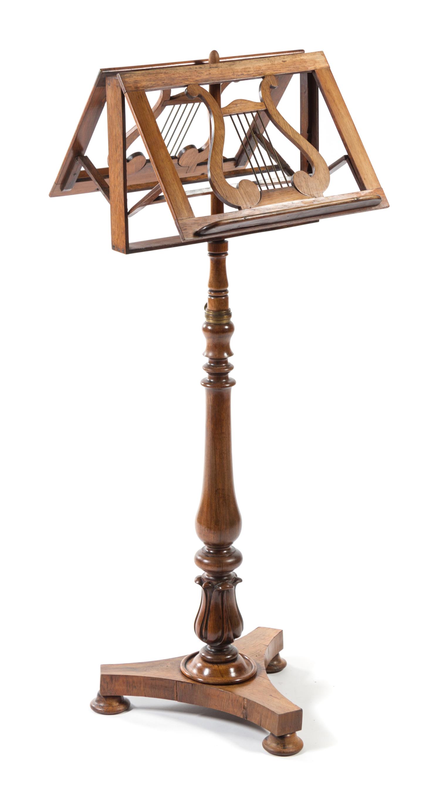 A Regency Rosewood Duet Stand Height 49 x width 17 inches. — SECOND QUARTER 19TH CENTURY