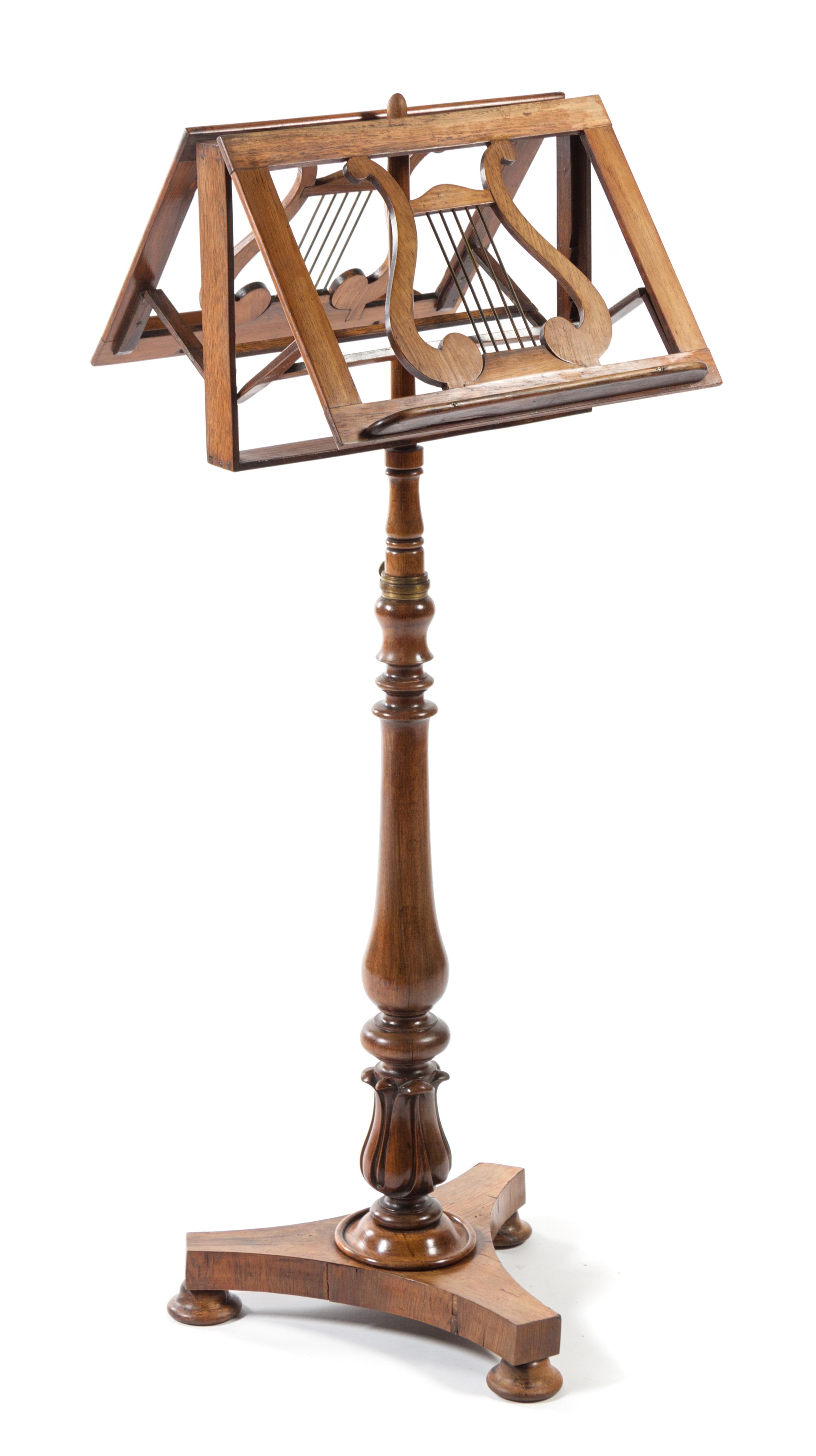 A Regency Rosewood Duet Stand Height 49 x width 17 inches. — SECOND QUARTER 19TH CENTURY