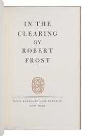 FROST, Robert (1874-1963). A Further Range. New York: Henry Holt and Company, 1936.