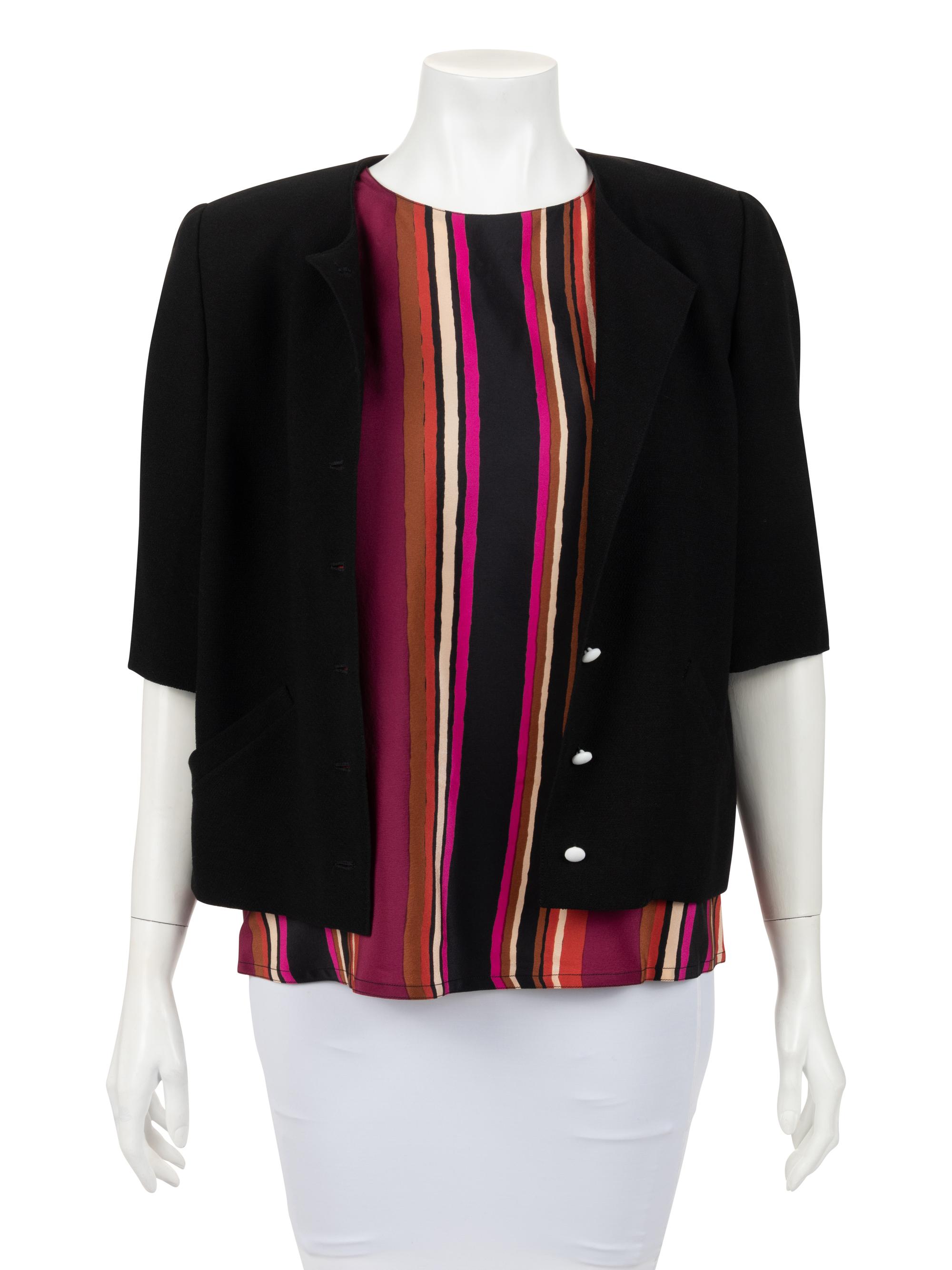 Seven Chloé Separates: Two Sleeveless Tops, One Three-Piece Ensemble, One Skirt, and One Jacket