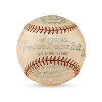 A 1929 World Series Champions Philadelphia Athletics Team Signed Autograph Baseball Featuring Mickey Cochrane (JSA Letter of Authenticity)