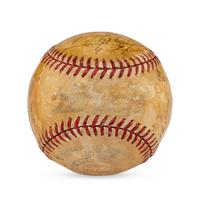 A 1945 New York Yankees Team Signed Autograph Baseball (Beckett Authentication Services)