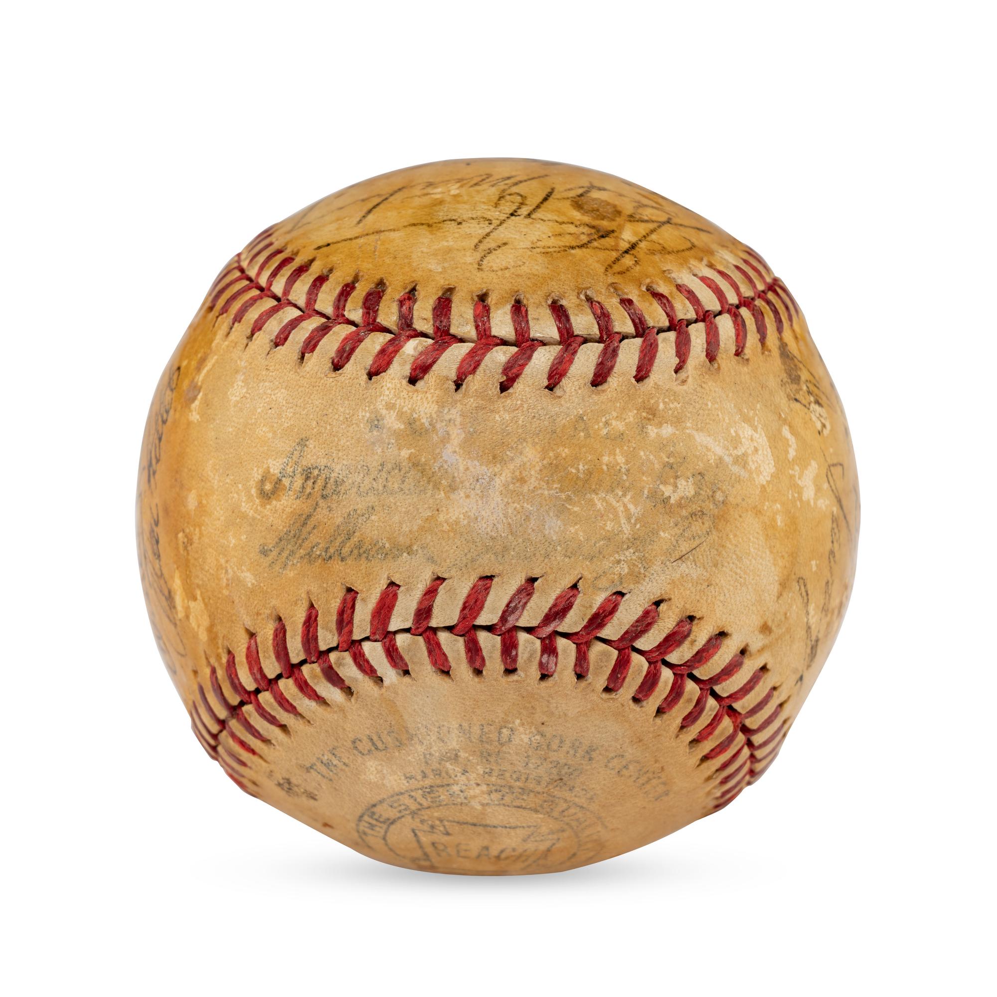 A 1945 New York Yankees Team Signed Autograph Baseball (Beckett Authentication Services)