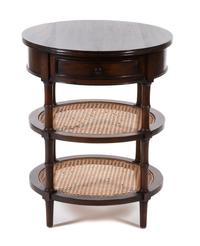 A Louis XVI Style Mahogany Three-Tier Occasional Table
