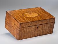 An Ash and Marquetry Sewing Box