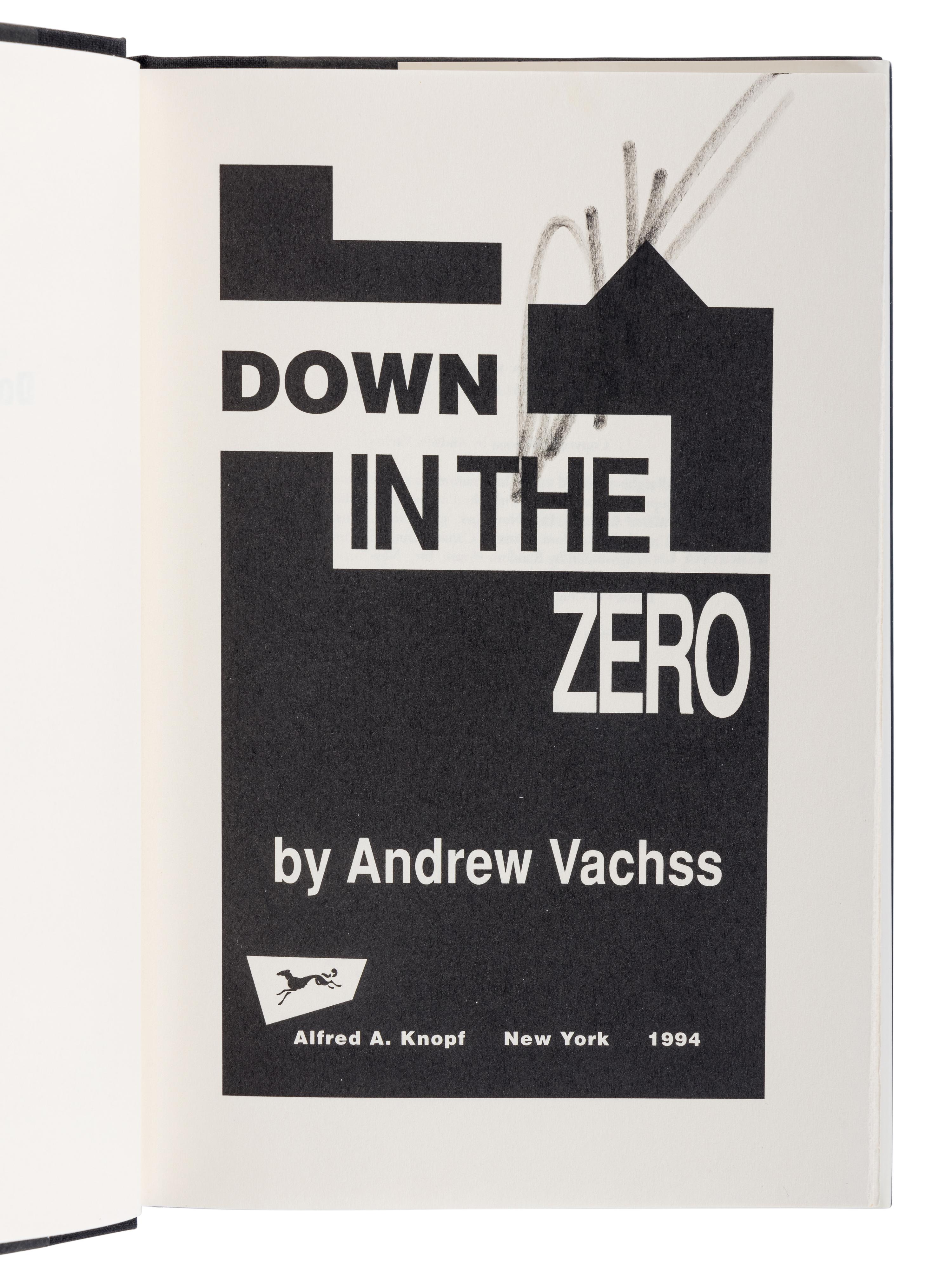 VACHSS, Andrew (1942-2021). A group of 8 works by Vachss, ALL FIRST EDITIONS, ALL SIGNED OR INSCRIBED, comprising: