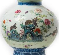 A Pair of Chinese Enameled Porcelain Double Gourd Vases