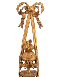 A Pair of Louis XVI Style Gilt Bronze Three-Light Sconces