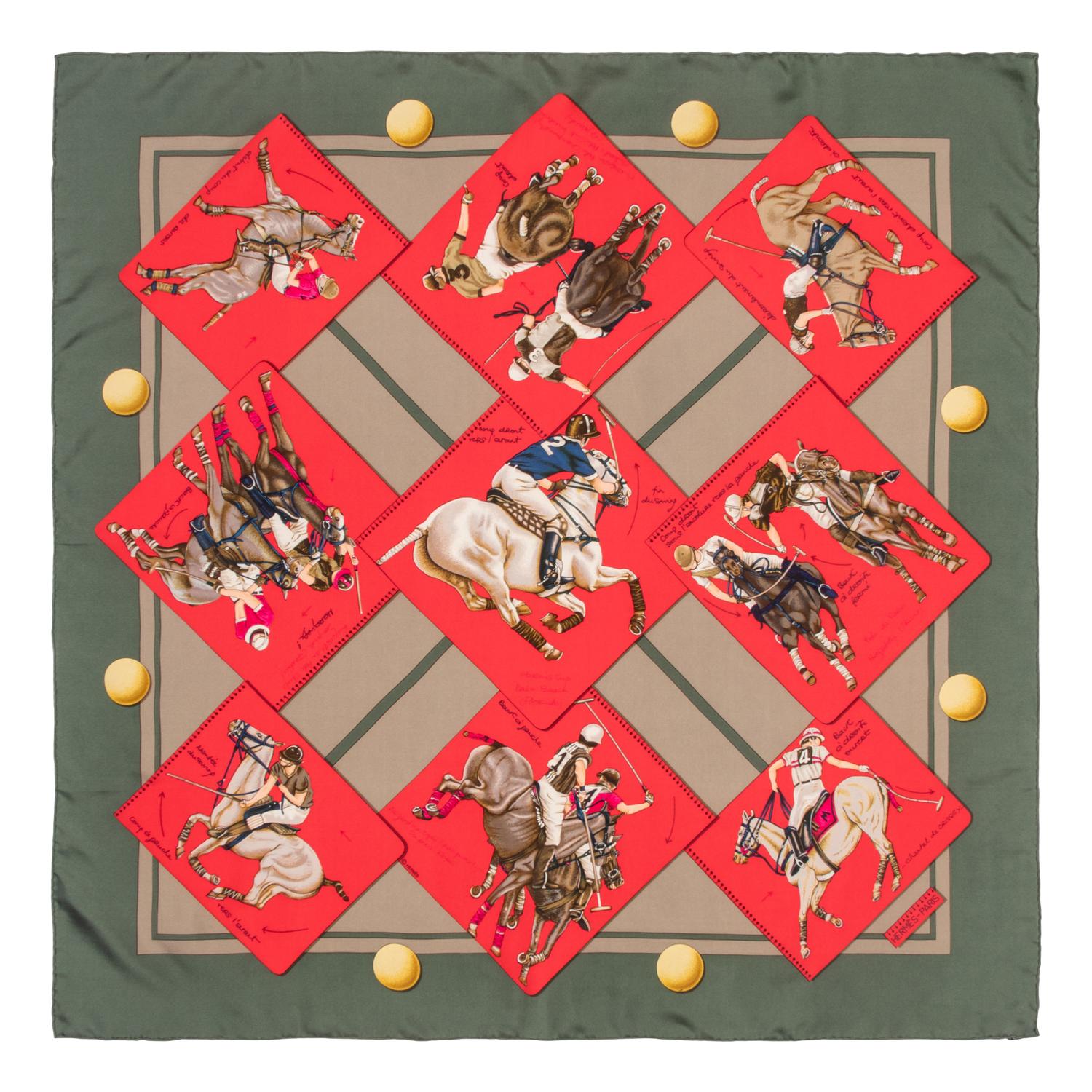 Four Hermès Scarves