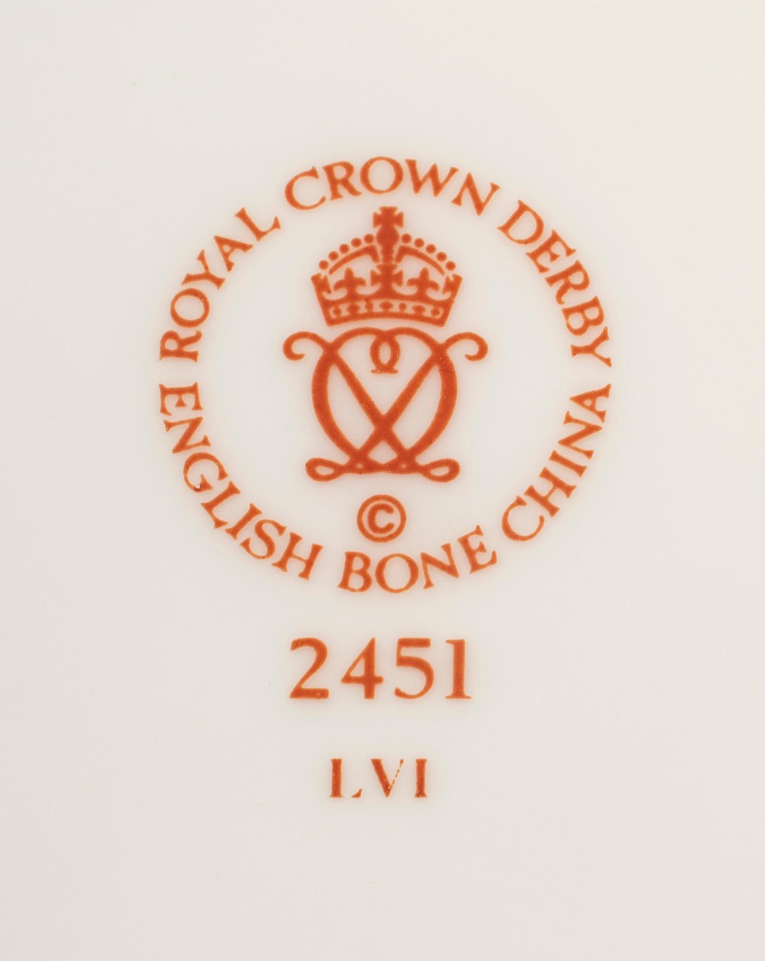 A Royal Crown Derby Porcelain Dinner Service