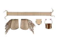 Plateau Matching Beaded Cuffs, Belt, and Belt Decorative Panels