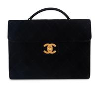 CHANEL VELVET BRIEFCASE