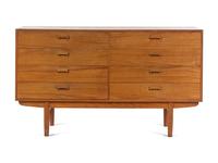 Eight Drawer Dresser, Søborg Mobelfabrik, Denmark