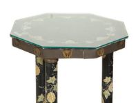 An English Painted Tole Octagonal Side Table