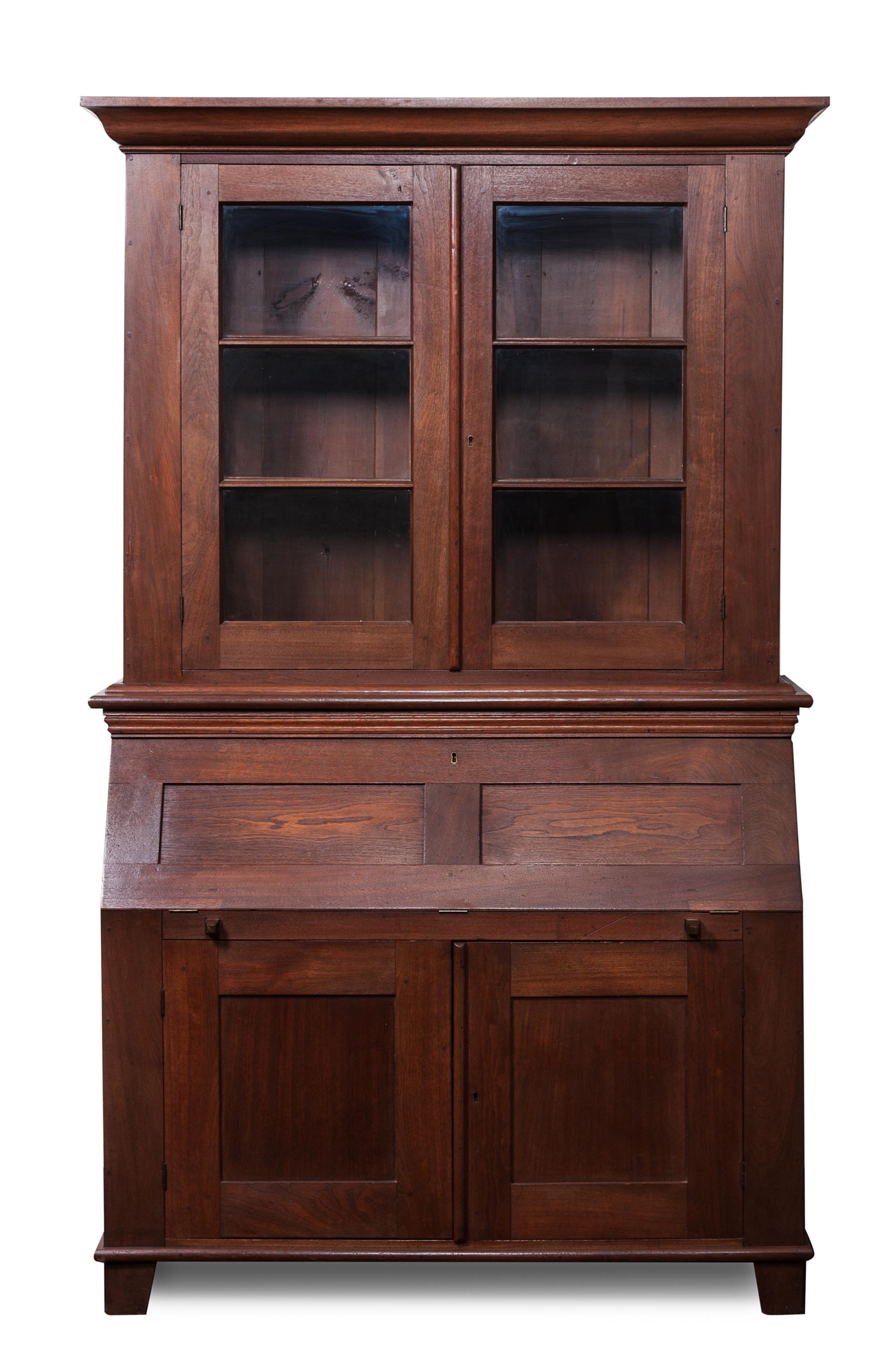 An American Secretary Height 68 1/2 x width 52 x depth 22 inches. — LATE 19TH CENTURY