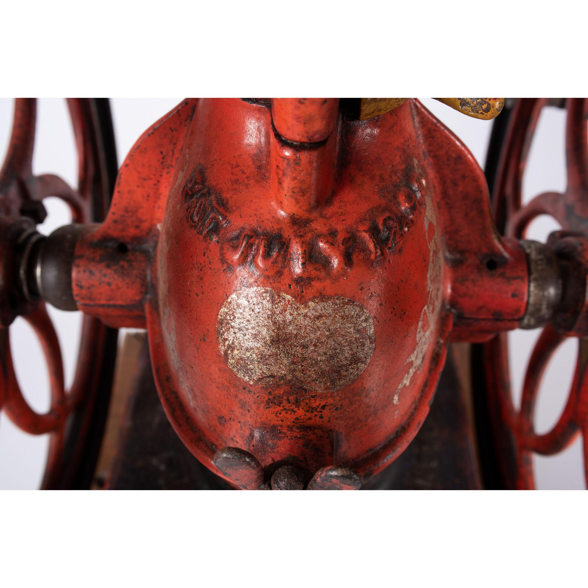 An Enterprise No. 5 Painted Cast Iron Coffee Mill
