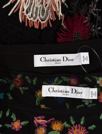 Two Christian Dior Embroidered Skirts