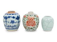 Three Chinese Porcelain Jars
