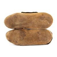 Delaware Beaded Hide Moccasins, with Ribbonwork