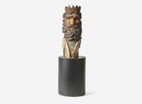 An English carved and painted ship's figurehead of Poseidon, 19th century