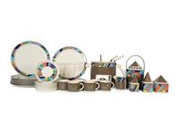 A Rosenthal Porcelain Metropol Partial Fondue Service
