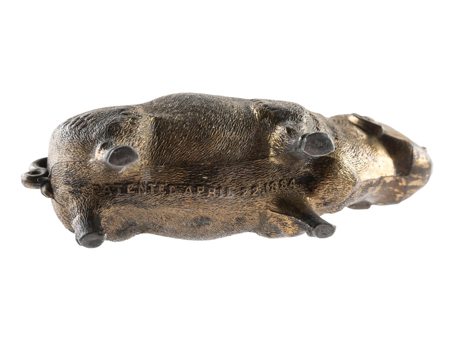 [POLITICS IN AMERICA]. Anti-Grover Cleveland figural shoe brush. Ca 1884.