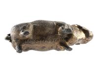 [POLITICS IN AMERICA]. Anti-Grover Cleveland figural shoe brush. Ca 1884.