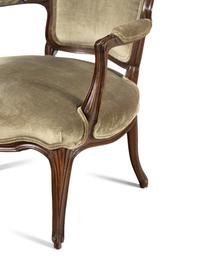 A Pair of Louis XV Style Fauteuils