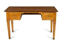 A Directoire Burl Walnut Bureau Plat
